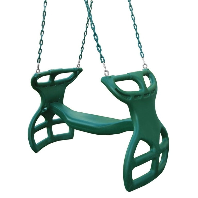 Swing Glider Dual Ride with Molded Plastic Footrests and Matte Finish
