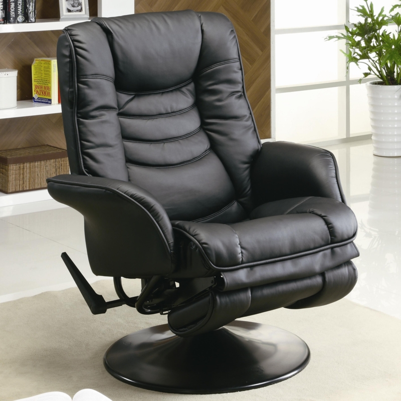 Leather Glider Rocker