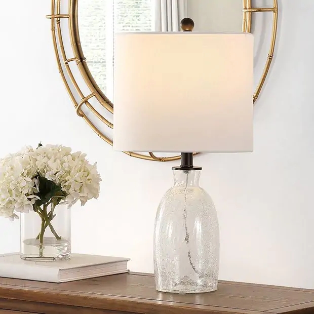 Table Lamp Bottle Silhouette Modern Farmhouse Accent
