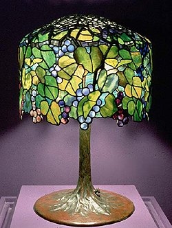 Table Lamp Flared Root Stand Sculpted Tree Trunk Base Grape Plum