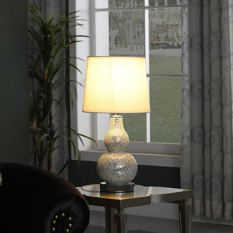 Table Lamp Mirrored Mosaic Double Gourd Silhouette
