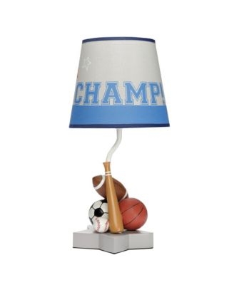 Table Lamp Sports Ball Sculptures Star Pedestal Collegiate Baby Lighting