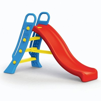 Toddler Slide Primary Color Palette Support Brace Integrated Handles