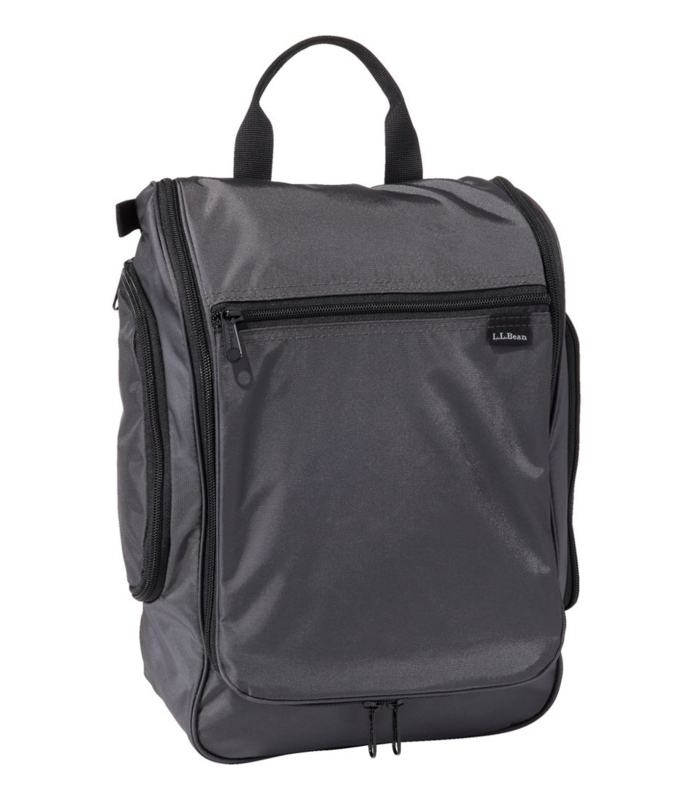 Toiletry Bag, Charcoal Grey U-Shaped Opening Travel Kit