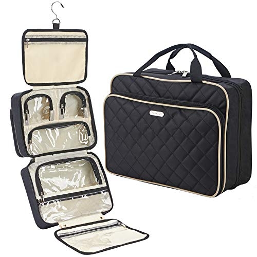 Toiletry Bag, Diamond Quilted Swivel Hook Organizer