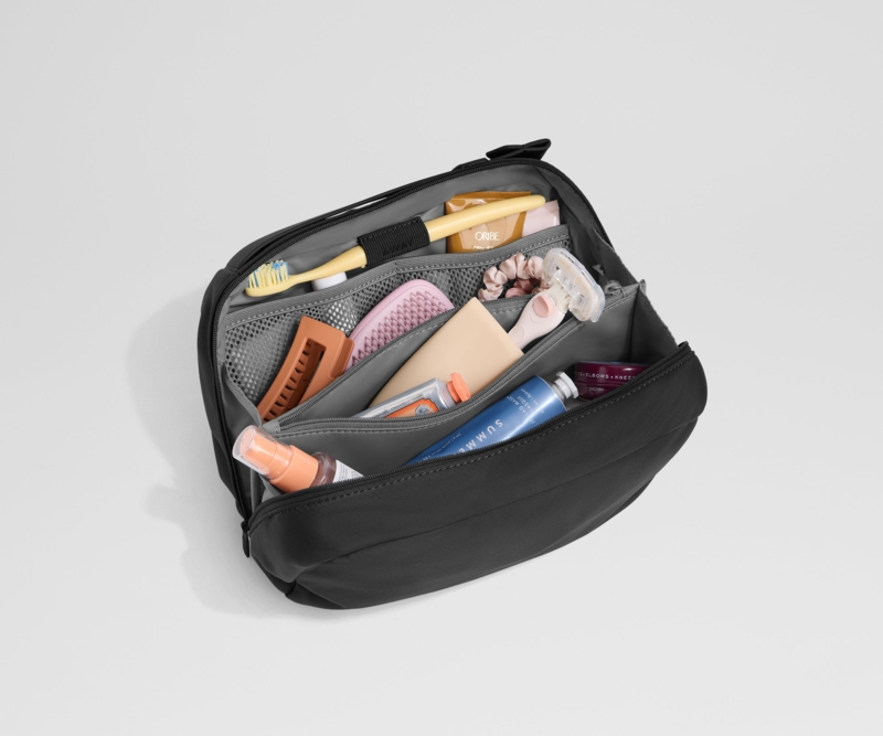 Toiletry Bag, Structured Mesh Pocket Organizer Travel Bag