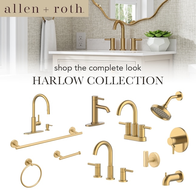 Transitional Hardware Set Brushed Gold Goose Neck Spout Harlow