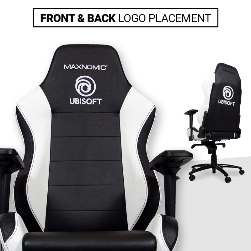 Ubisoft Branded Gaming Chair featuring Monochrome Contrast Panels