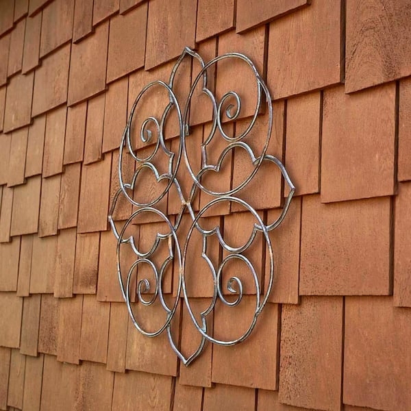 Wall Decor Open Work Scrollwork Antique Bronze Mediterranean Style