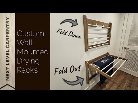 Wall-Mounted Clothes Drying Rack - YouTube
