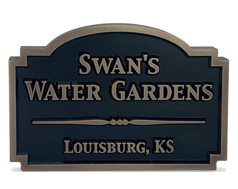 Wall Plaque Historical Style with Stepped Corners and Arched Top