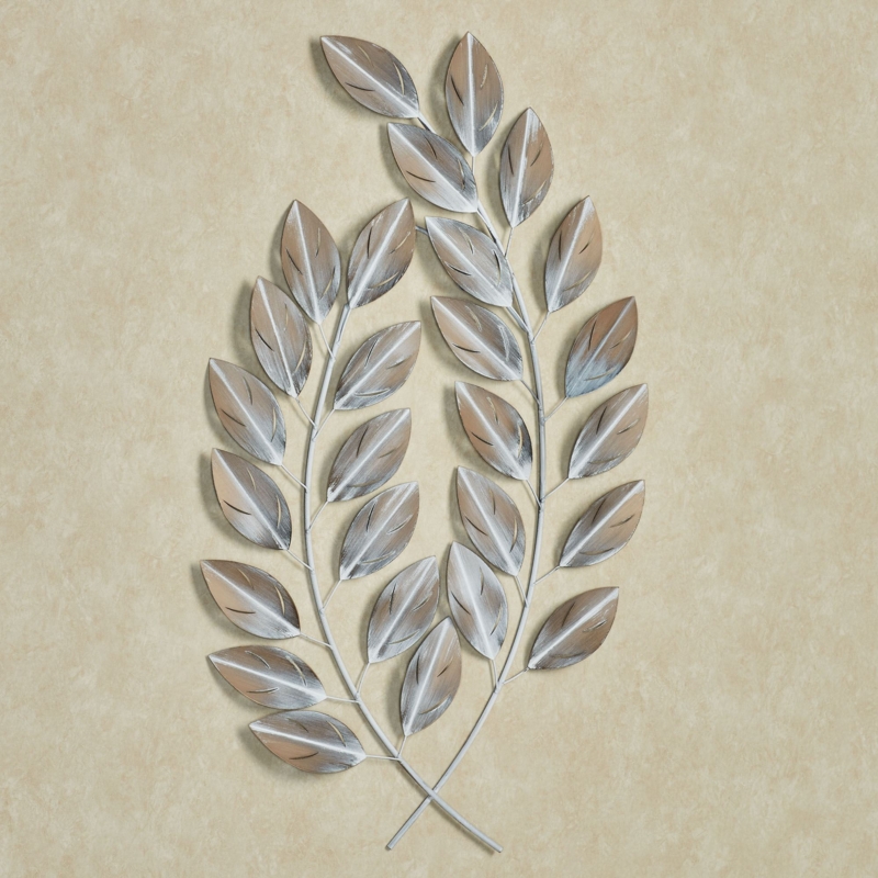 Wall Sculpture: Intersecting Branches, Distressed Multi-Tonal Finish