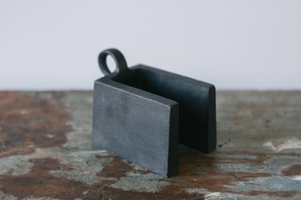 Wedge Style Door Stop Matte Black Ring Handle Industrial Metal