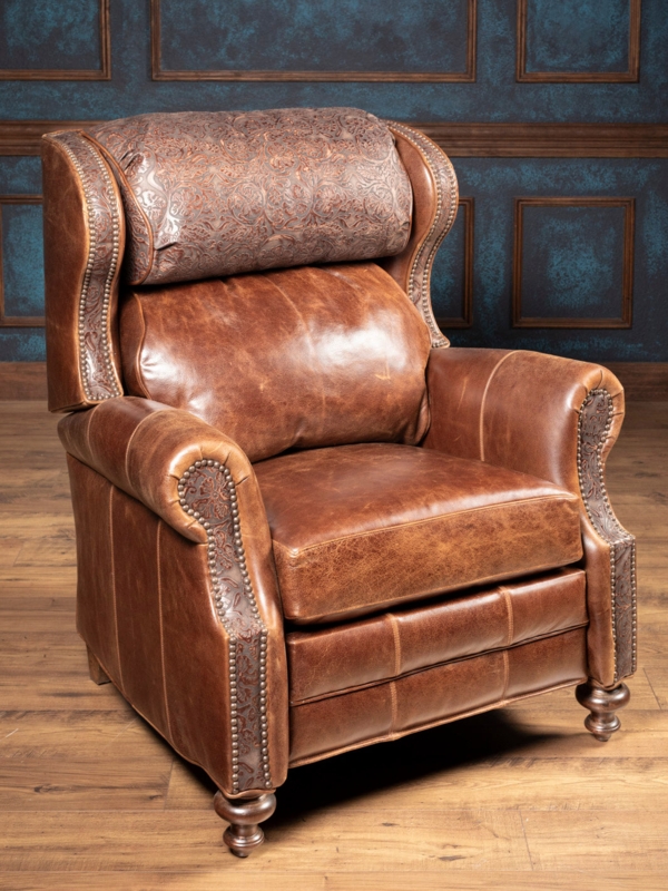 Western Leather Recliners | Axis Hide | Croc  Runyon's Fine Furniture