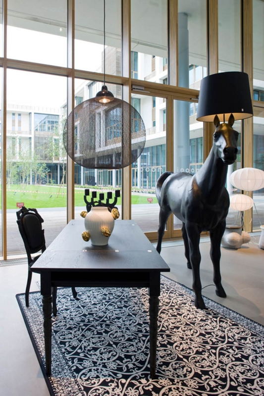 Whimsical Floor Lamp: Life Sized Horse Sculpture Design Accent