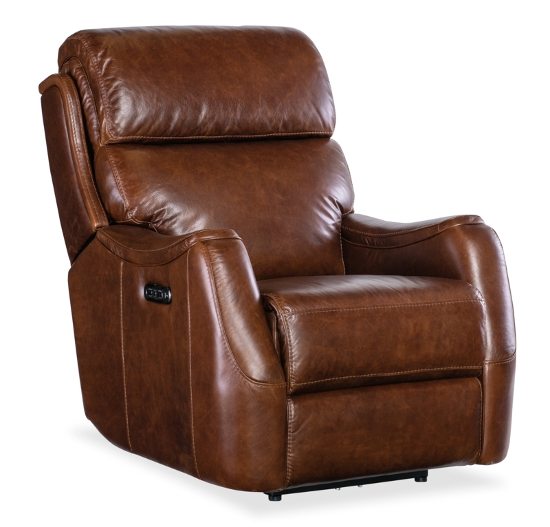 Zero Gravity Power Recliner Burnished Cognac Leather