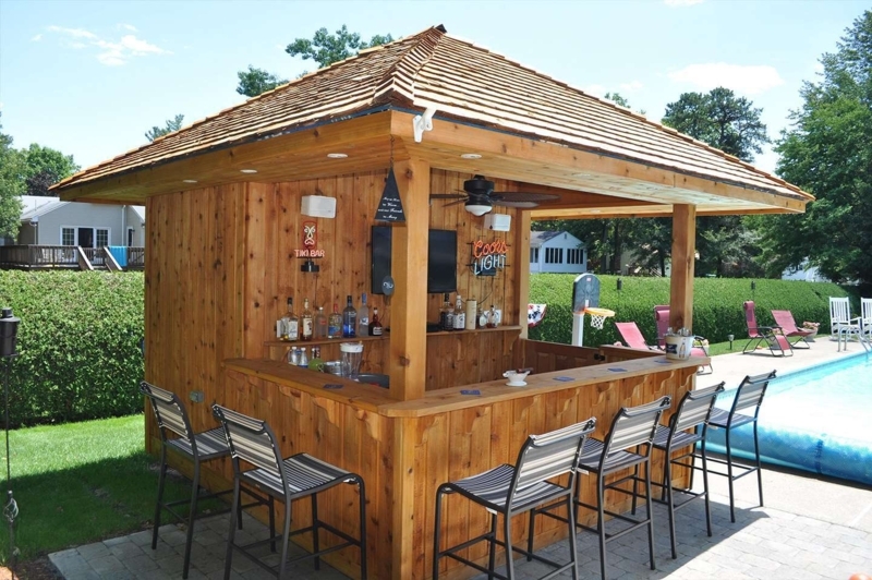 10' x 12' Pool Cabana Prefab Kit - Customizable Surfside Design