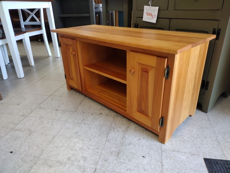 2 Door Pine TV Stand