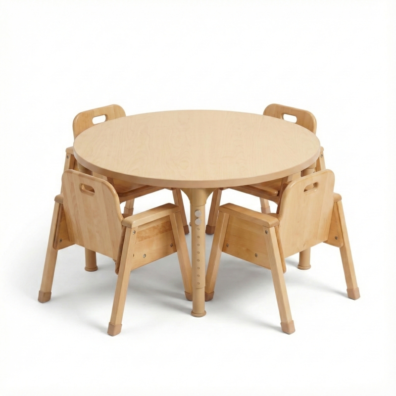 Adjustable Round Kids Table  36" Diameter, 1317" Height | Toddler