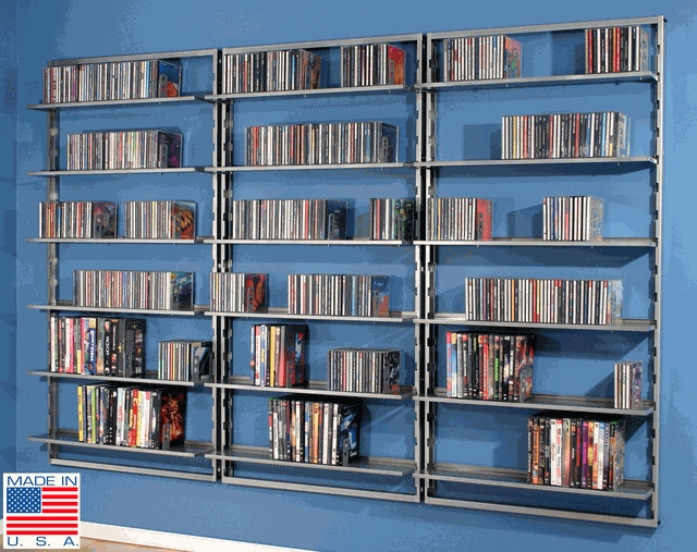AVM - Omni - Wall Mount - Triple CD DVD Rack