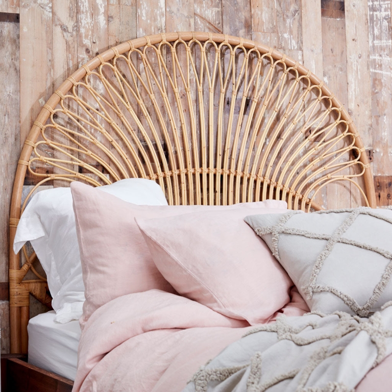 Bali Pari Adelyn King Size Headboard Bali & Pari Adelyn Natural Rattan  Headboard - King Size Bohemian Bed Headboard Cheap Headboards