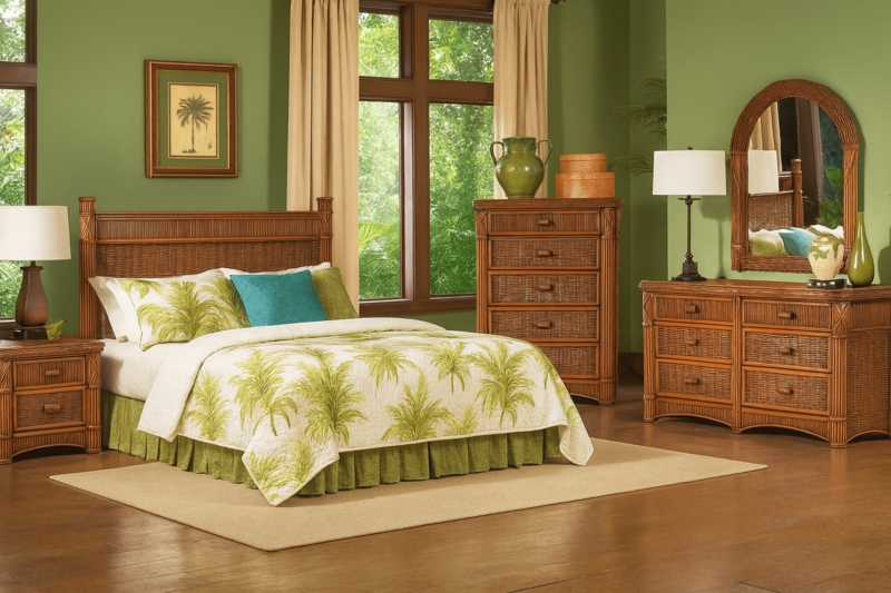 Barbados Rattan Bedroom Set of 3