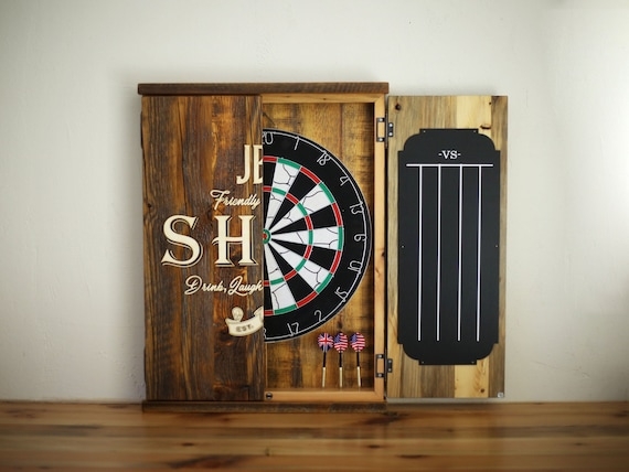 Personalized Dart Board Cabinets