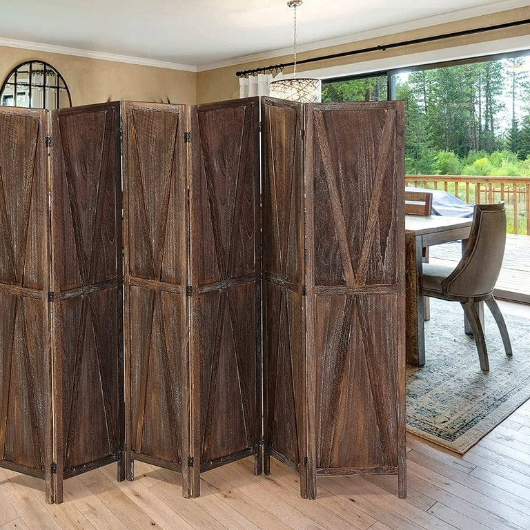 Barnwood Room Divider Barn Door X Brace Distressed Finish 4 Panel