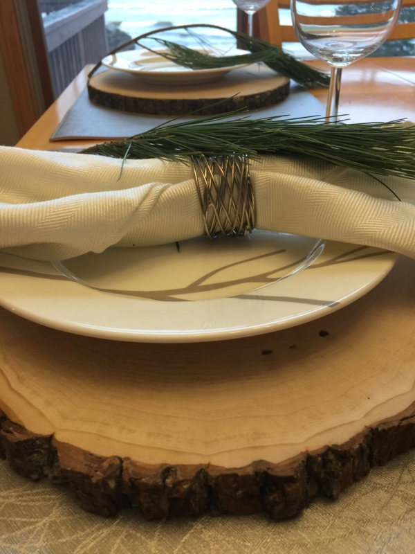 Basswood Round Charger Plate, Live Edge Bark, Organic Rustic Texture