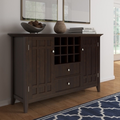 Bedford Wide Sideboard Buffet and Wine Rack
