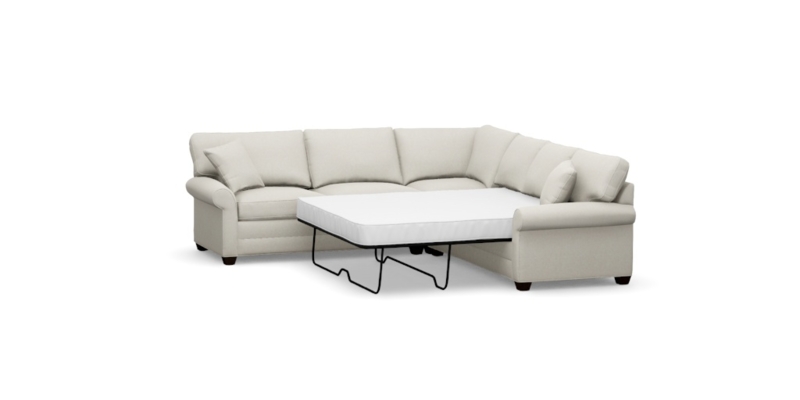 Bennett Roll-Arm 3-Piece Sleeper Sectional | Ethan Allen