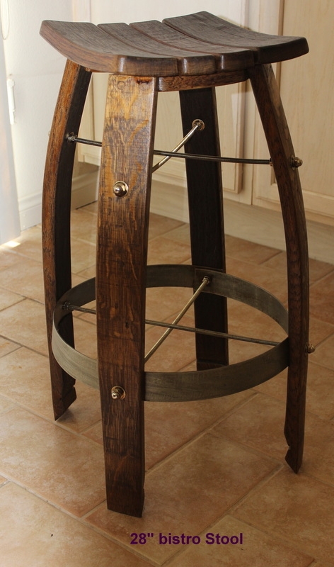 Bistro Stool Curved Seat Polished Finish Rustic Industrial Kitchen