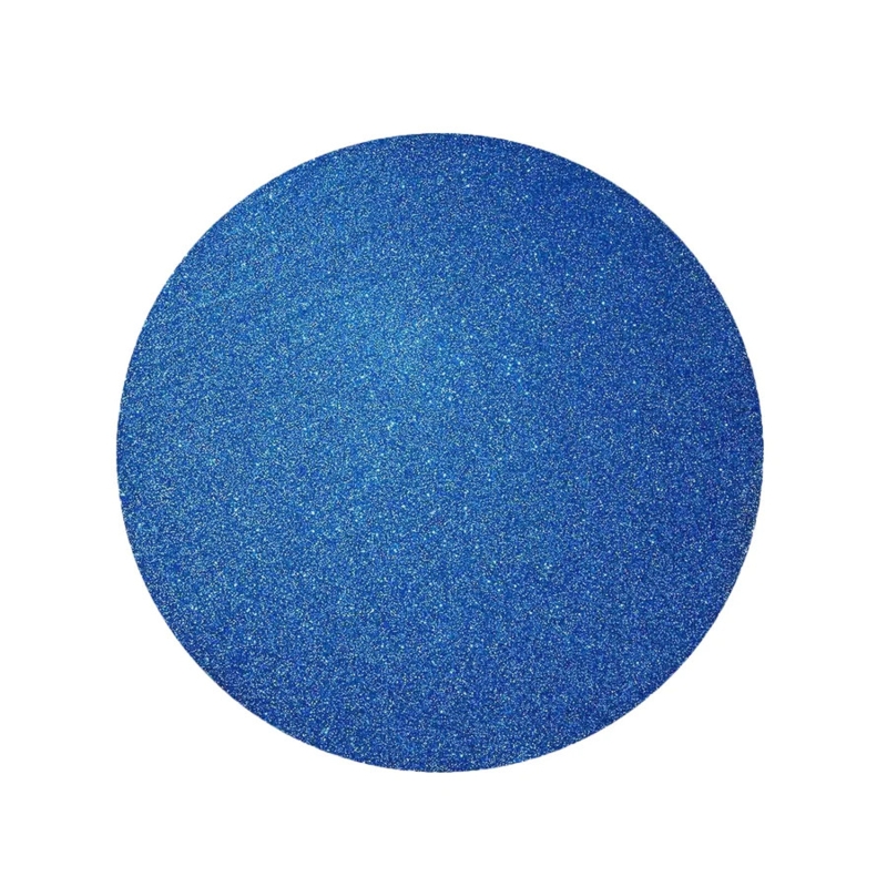 Blue Shimmer Table Accessory Round Glitter Flat Profile Festive