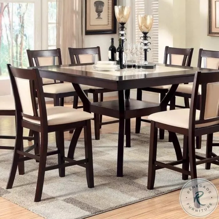 Brent Square Counter Height Pedestal Dining Table