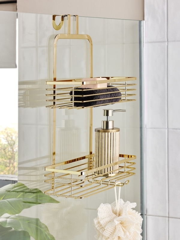 Buy Gold Coloured Shower Caddy from Next USA