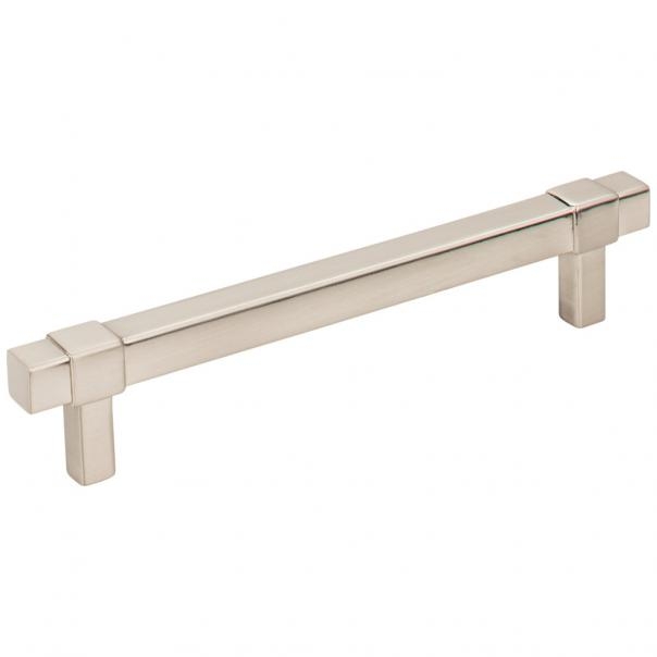 Cabinet Pull: Brushed Silver Extended Ends Modern Industrial