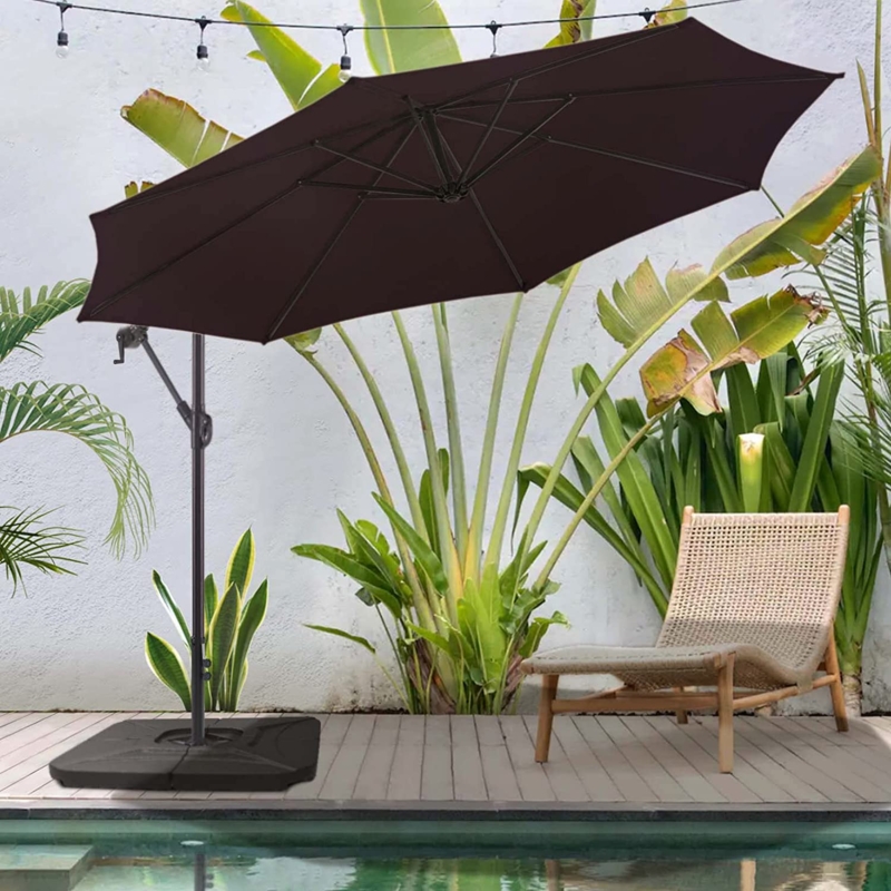 Cantilever Umbrella Raisin Purple Octagonal Offset Patio Shade