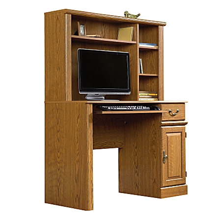 Carolina Oak Office Desk Hutch: Cottage Style Utility Drawer Storage