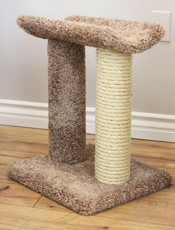 Cat Tree Contoured Perch High-Pile Carpet Sisal