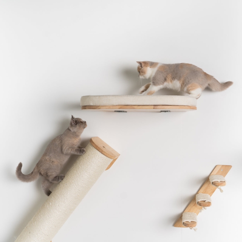 Cat Wall Shelf System XXL Sisal Pole Modular Mount
