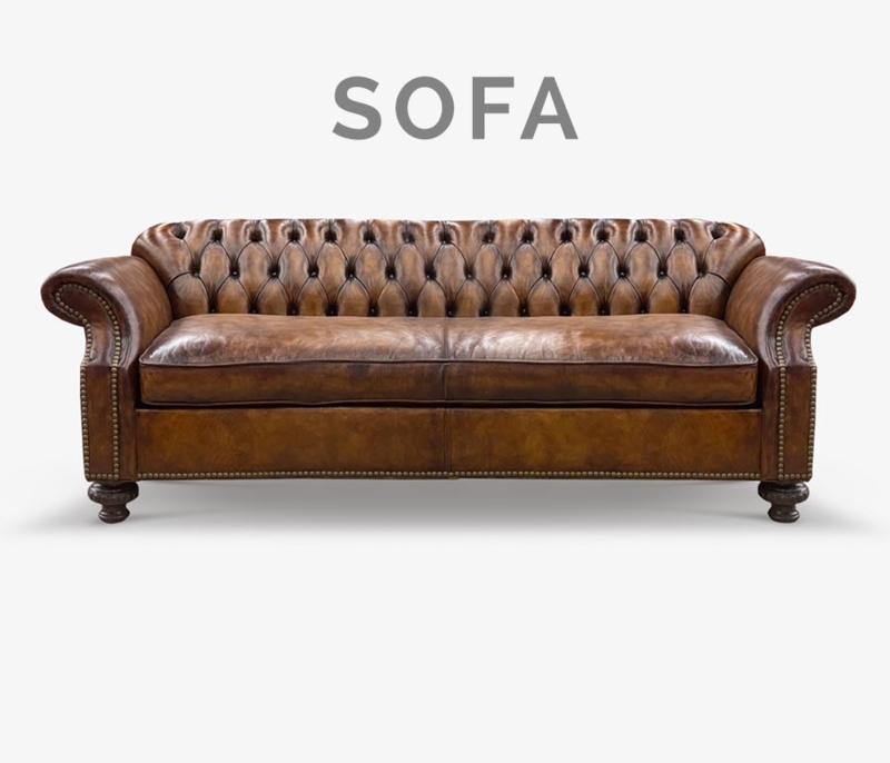 Chesterfield Sofa: Deep Button Tufting & Aged Patina. Traditional Pub Style.