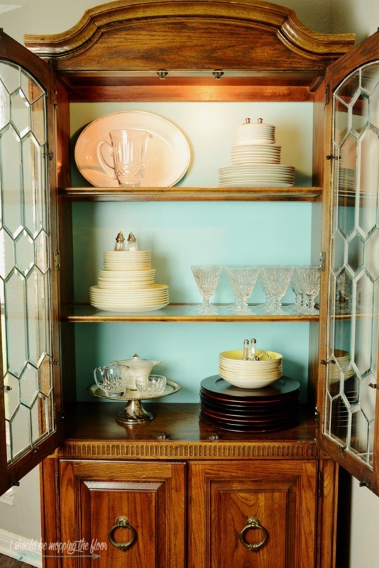 China Cabinet Styling Ideas | i should be mopping the floor