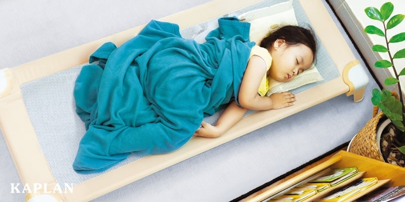 Classroom Cot, Warm Beige Frame, Breathable Mesh, Low Profile.