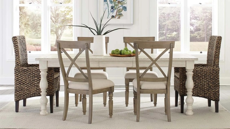 Coastal Farmhouse Woven Seagrass Host Chairs