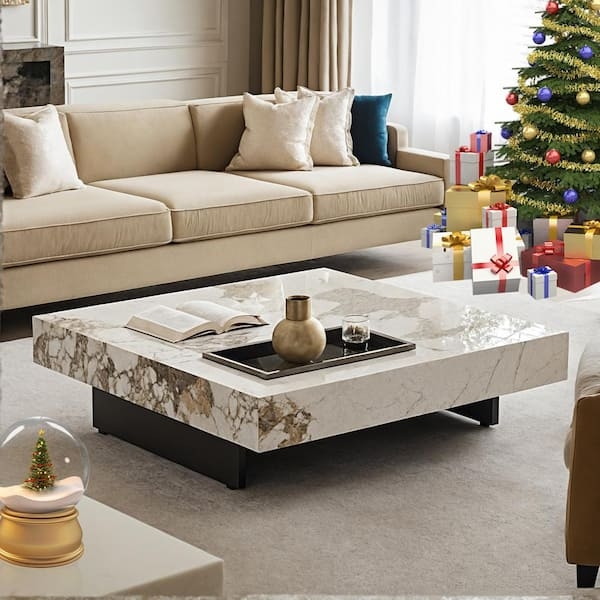 Stone Top Coffee Table
