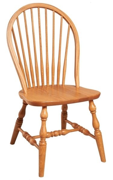 Colonial Windsor Chair 9-Spindle Bow Back Honey Finish