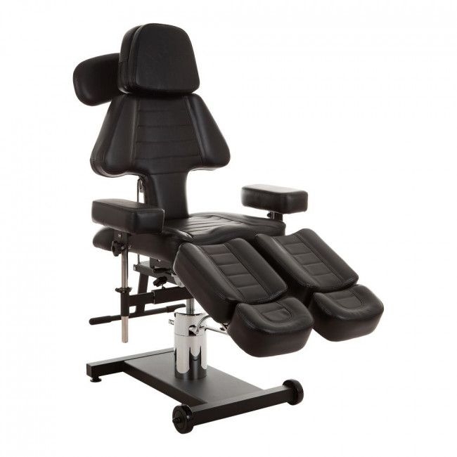 Contoured Tattoo Chair with Hydraulic Base