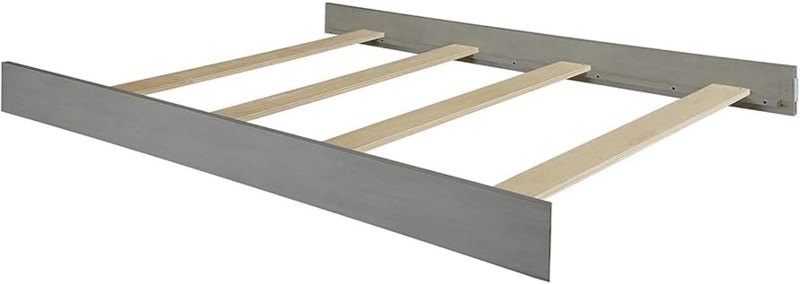 Cool Gray Bed Rails: Solid Wood Flat Profile for Modern Gray Bed Frame.