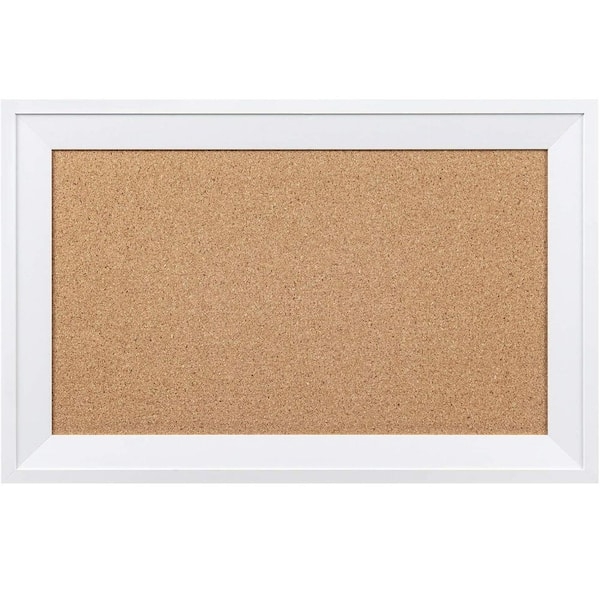 Cork Bulletin Board, Wide Mitered Frame, Granulated Texture, 11x17.