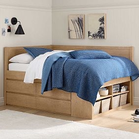 Corner Captains Bed with Underbed Storage Combo